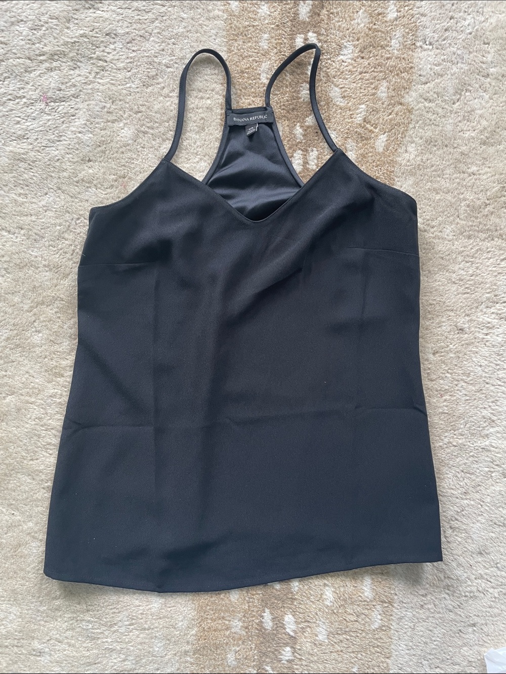 Banana Republic Black V-Neck Racerback Camisole